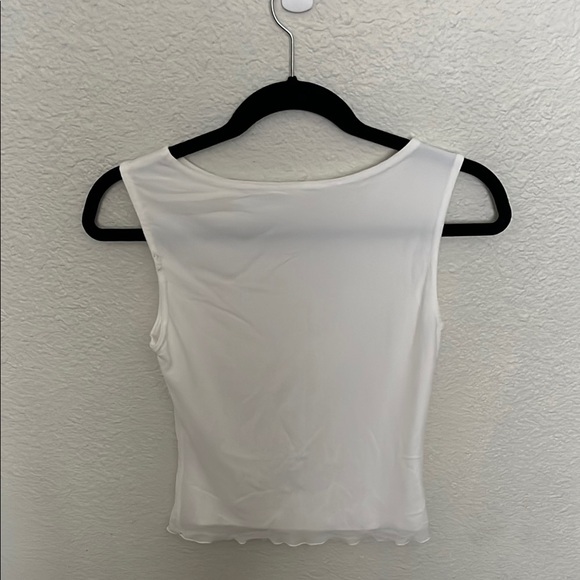 white mesh brandy tank - Picture 3 of 3